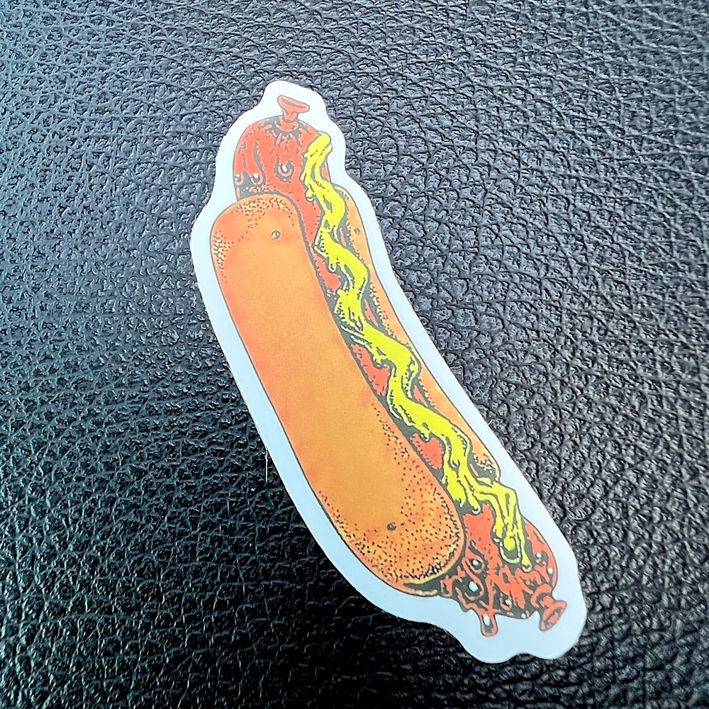 Horror Dog Gross Crude Rude Blunt Brand Parody 80s 90s Blunt Funny Sticker